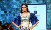 Diana Penty looks so good in this high-slit skirt