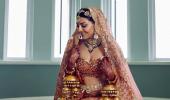 Who inspired Kajal Aggarwal's wedding lehenga