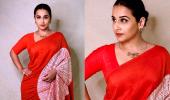 Vidya or Dia: Who wore the shibori sari better?