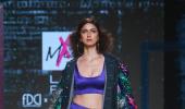 What is Shweta Bachchan doing on the ramp?