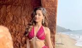 Ananya, Khushi Make A Splash In Magenta