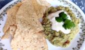 Recipe: Guacamole Topped With Sour Cream