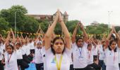 Yoga At The Gateway Of India