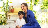 Aww! Sania Turns Stylist For Son Izhaan