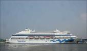 Luxury cruise vessel AIDA CARA now at Cochin Port