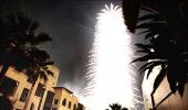 Dazzling fireworks light up world's tallest tower