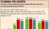 12th Plan GDP growth pegged at 8.5%