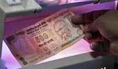 Rupee snaps 4-day rally, down at 55.50