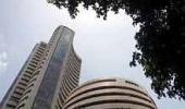 Sensex ends below 17,500