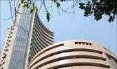 Sensex down 56 pts, snaps 6-day rally