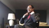 Re's downslide is making me unhappy: Chidambaram