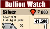 Gold, silver tumble on stockists' selling, global cues