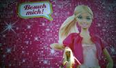 Topless PROTEST disrupts opening of Barbie house in Berlin