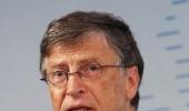 Scuffle between Bill Gates' security staff and mediapersons