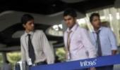 Infosys shares closed 1% up on subdued FY'15 revenue guidance