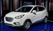 Hyundai's hydrogen fuel-cell car makes US debut