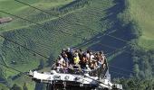 World's first cable car with an open-air upper deck