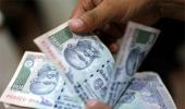 Rupee falls to 4-week low at 64.08