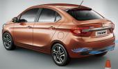 Tata Tigor looks to drive between two lanes