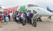 Spicejet flies into history books with India's first biojet-fuel run flight