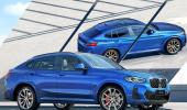 BMW X4 lords over other cars on the road