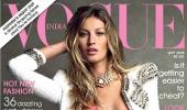 Gisele gets into a bikini for Vogue