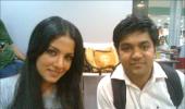 Spotted: Celina Jaitley in Bangalore