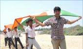 Longest Indian flag for a Tamil film