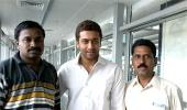 Spotted: Suriya at the Bangalore airport