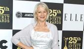 Dame Helen Mirren poses topless