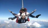 Skydiving with Sonam, Imran!