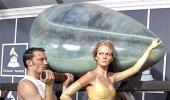 At the Grammies: Lady Gaga hatches from an egg!