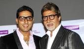 Bachchans, SRK celebrate Father's Day