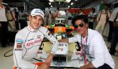 PIX: Shah Rukh Khan cheers for Force India