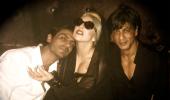 PIX: Shah Rukh parties with Lady Gaga