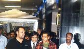 Pix: Salman Khan returns to Mumbai