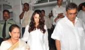 PIX: Aishwarya attends Ashok Mehta's Chautha