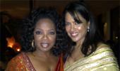 Sameera Reddy gifts a sari to Oprah