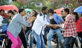 Photo: Tamil actor Vijay dances with Akshay, Prabhu Deva