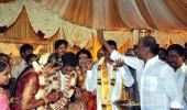 PIX: Rajinikanth at K S Ravikumar's daughter's wedding