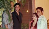 PIX: Shah Rukh, Akshay Kumar party with Bachchans