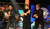 PIX: Shah Rukh, Katrina on KBC sets