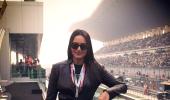 Sonakshi, Gul Panag, Mandira Bedi at Indian Grand Prix