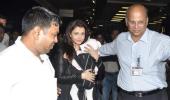 PHOTOS: Aishwarya, baby head to Chicago