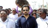 PIX: Emraan Hashmi visits Mumbai's Haji Ali