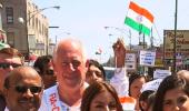 Soha Ali Khan flags off India Independence Day Parade in Chicago