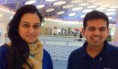 Spotted: Padmini Kolhapure at Abu Dhabi airport