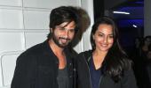 PIX: Shahid, Sonakshi at R... Rajkumar screening