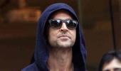 PIX: Hrithik exits hospital, waves to his fans