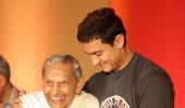 PIX: Aamir meets Dada Vaswani, Dalai Lama